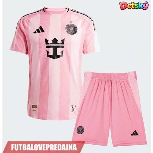 Lacne Dětský Futbalové dres Inter Miami Rodrigo De Paul #7 2026-27 Krátky Rukáv - Domáci (+ trenírky)